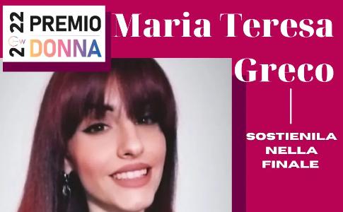 L’autrice salentina Maria Teresa Greco candidata al premio “Donna dell’Anno”