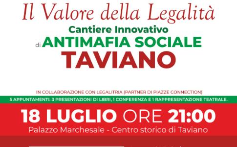 Martedì 18 luglio, a Taviano, Leonardo Palmisano presenta il suo nuovo libro per la rassegna “Il valore della legalità”