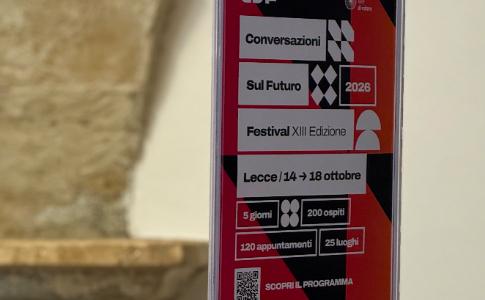 Da mercoledì 14 a domenica 18 ottobre | LECCE | Cinque giorni, 120 appuntamenti e oltre 200 ospiti per la tredicesima edizione di Conversazioni sul futuro