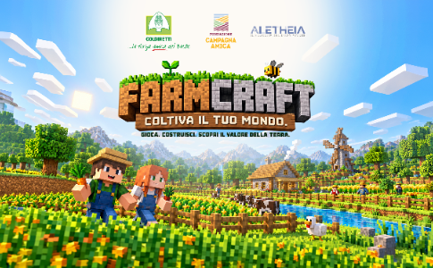EDUCAZIONE ALIMENTARE: COLDIRETTI PUGLIA, CON FARMCRAFT IL CIBO SANO ENTRA NEL MONDO DEI RAGAZZI; DALLA TERRA AL VIDEOGIOCO