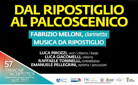 Venerdì 13 novembre: Fabrizio Meloni, clarinetto, e i Musica da Ripostiglio @ Teatro Apollo, Lecce