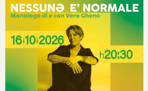 Venerdì 16 ottobre al Teatro Comunale di Galatone Vera Gheno porta in scena “Nessunə è normale” per la stagione teatrale OPS! a cura di Ventinovenove